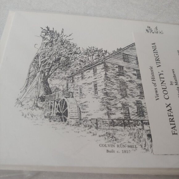 Views Of Historic Fairfax County Virginia Gloria Matthews 6 Note Cards Envelopes - Picture 3 of 3
